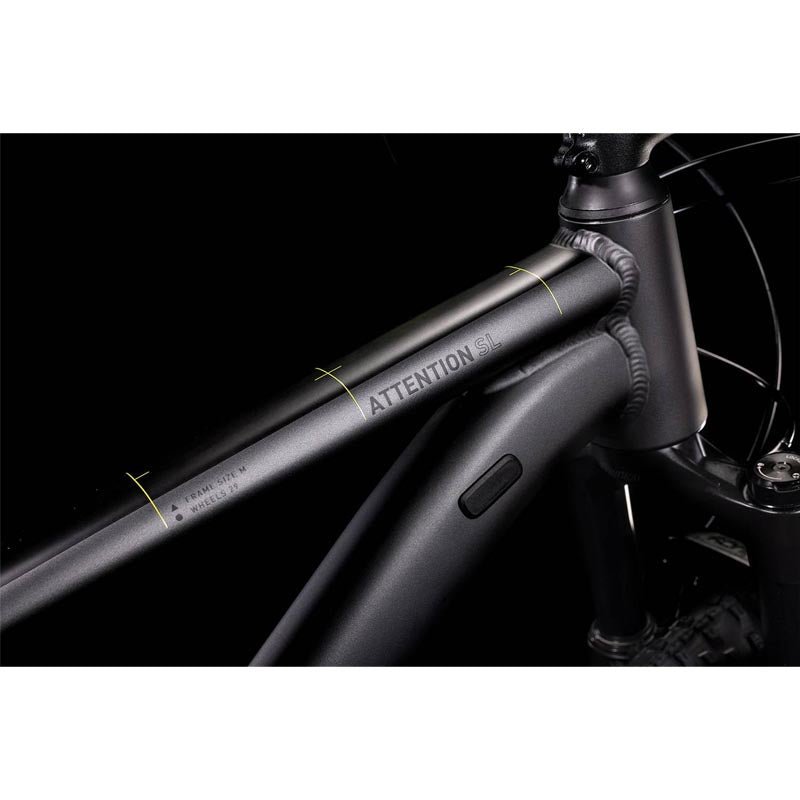 Bicicleta de montaña CUBE Attention SL 2022 Color Grey'n'Lime / Transmisión 1x12 velocidades